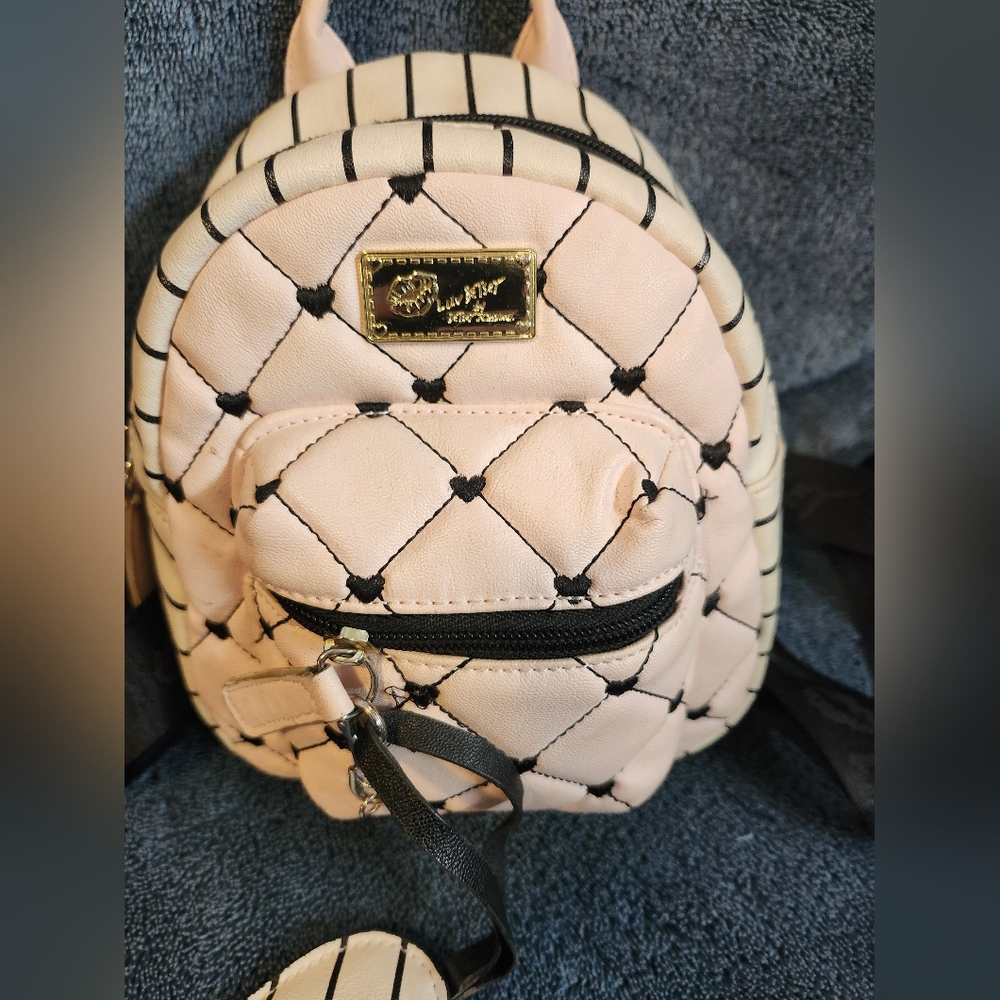 Chic Cream Quilted Backpack